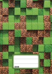 Zošit A5 s linajkami Pixel Cubes