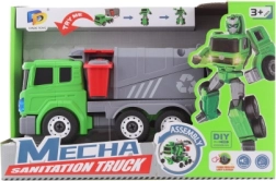 Transformujúci smetiarsky robot 2v1 na batérie