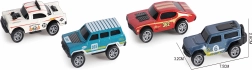 Kovové autíčka 7,5 cm – sada 4 ks