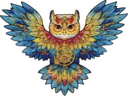 Drevené puzzle Sova RoboTime