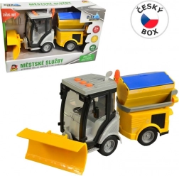 Odpratávacie vozidlo na zotrvačník s osvetlením a zvukom 25 cm