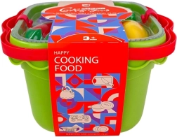 Košík s krájacím ovocím a zeleninou, sada pre deti