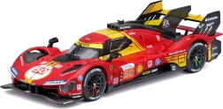 kovový model bburago ferrari 499p 1:43 – víťaz 24h le mans 2024 v ochrannom boxe