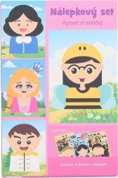 Kreatívna sada nálepiek – tvár 21 × 14 cm