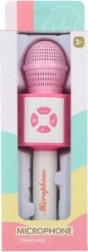 Detský ružový karaoke mikrofón na batérie