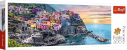 Panoramatické puzzle 500 dielikov Vernazza pri západe slnka, Taliansko