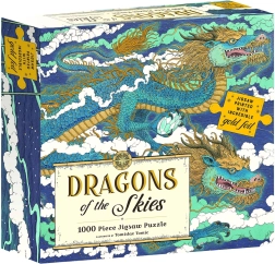 MAGIC CAT metalické puzzle nebeskí draci 1000 dielikov
