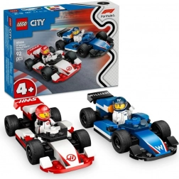 lego city f1 pretekárske vozidlá williams racing a haas