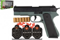 Pištoľ na penové náboje s terčom