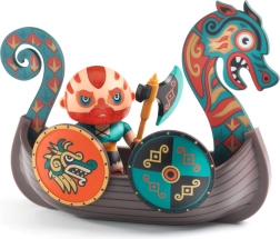 Djeco Arty Toys figúrka Drak – viking na lodi