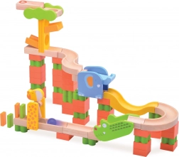 Wonderworld drevená guľôčková dráha Safari