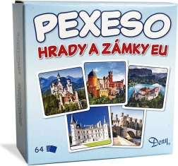 Pexeso Hrady a Zámky EU v krabičke