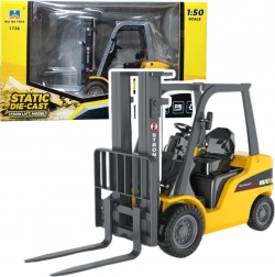 Kovový Vysokozdvižný Vozík Huina žltý 1:50