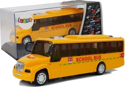 Školský autobus s ťahovými svetlami a zvukmi, otváracie dvere