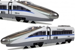 Vláčik Pendolino s ťahadlom biely so zvukom a svetlami