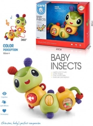 otáčacie hrkálka húsenica 360°