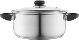 Altom Design nerezový hrniec emilio 4,2 l, 24 cm so sklenenou pokrievkou