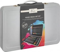 Sada výtvarných potrieb v plechovom kufríku