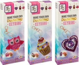 Vytvorme si vlastný prívesok s diamantovými kamienkami - Sova, Zmrzlina a Srdce