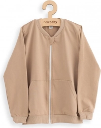 Detská tepláková mikina New Baby Kindergarten hnedá