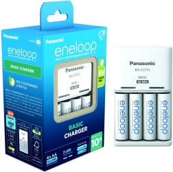Nabíjačka Eneloop Basic BQCC51 + 4x AA batérie