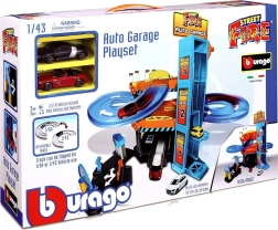 Bburago zjazdová auto garáž so zjazdom a výťahom 1:43