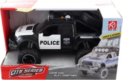 Policajné auto s batériami a zotrvačníkom