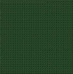 Brixies Plus Základná podložka na stavanie tmavozelená 25,5 x 25,5 cm