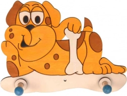 Drevený vešiak Pes pre deti