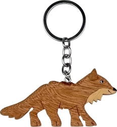 Drevená kľúčenka líška veľká – 2Kids Toys