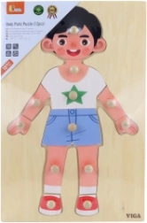 Drevená vkladačka – chlapec