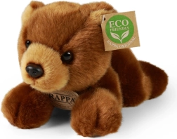 Plyšový hnedý medveď ležiaci 20 cm eco‑friendly