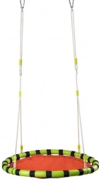 WOODY skladací hojdací kruh, oranžový, priemer 103 cm