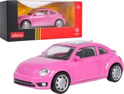 Kovový model Volkswagen Beetle ružový 1:43 RASTAR