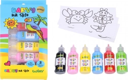 Farby na sklo s trblietkami 5+1