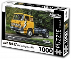 Puzzle Retro-autá Truck LIAZ 100.47 ťahač návesov (1977–1984) – 1000 dielikov