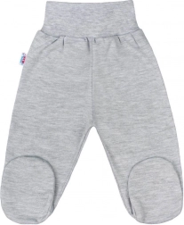Dojčenské polodupačky New Baby Classic II šedé