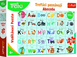 Puzzle Treflíci spoznávajú abecedu 30 dielikov