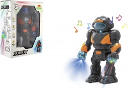 Chodiaci plastový robot so svetlami a zvukmi 22 cm