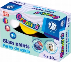 Farby na sklo ASTRA CREATIVO 6×20 ml