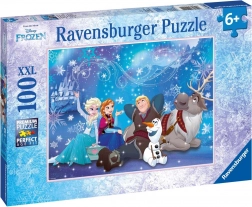 Puzzle Ravensburger Ľadové kráľovstvo - Ľadová mágia 100 dielikov