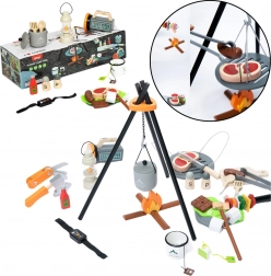 Drevená Sada Na Kempovanie 45 Ks