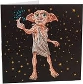 Crystal Art pohľadnica Dobby 18 × 18 cm