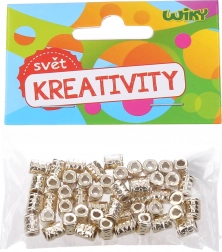 Zlaté koráliky 5x7 mm