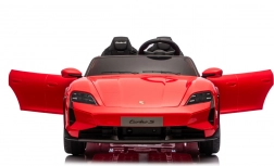 Detské elektrické autíčko PORSCHE Taycan Turbo S – červené