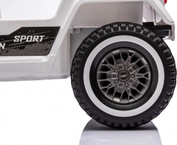 Detské elektrické vozidlo Mountain Off-Road biele