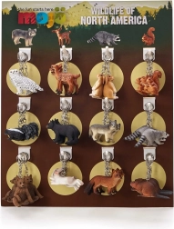 Mojo displej so 72 príveskami na kľúče – lesné zvieratká