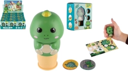 Detská pečiatka so samolepkami dinosaurus – kreatívna sada