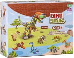 Stavebnica Kocky Dinosaurus 12 v 1