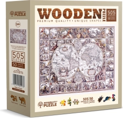 Drevené puzzle WOODEN CITY Mapa doby objavov 505 dielikov